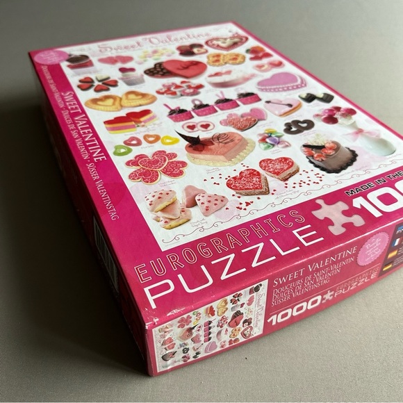 EUROGRAPHICS 1000pc Sweet Valentine cakes/desserts puzzle - Picture 6 of 9